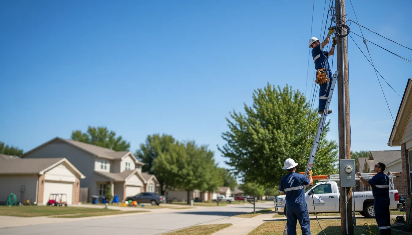 Residential electrician providing installation services in Progreso, TX